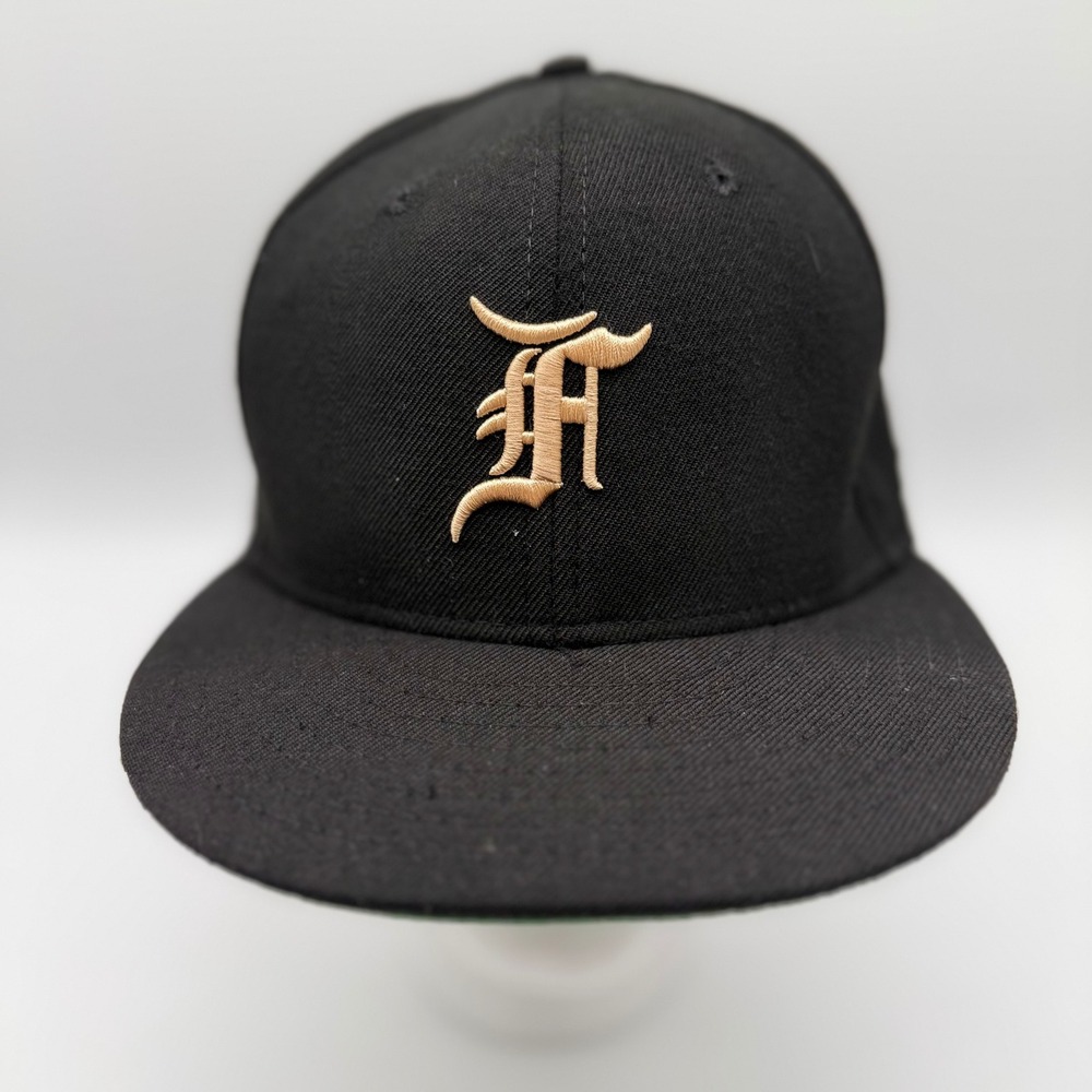 Fear of God x Jay-Z New Era 7 3/8 59FIFTY Hat Black Gold 4:44 Fifth Collection
